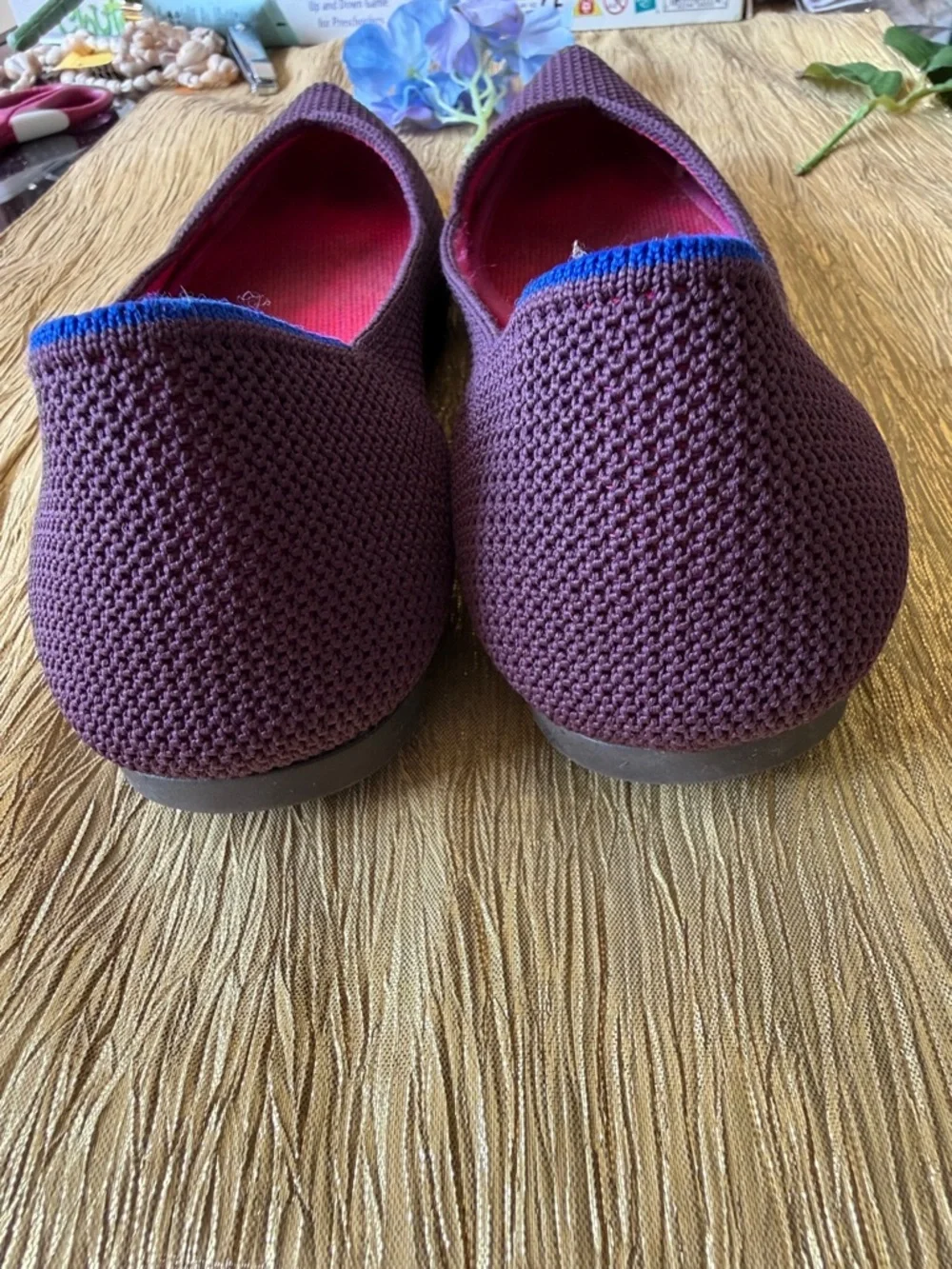 Rothy’s The Flat in Berry Lattice Retired Color Size size 7.5